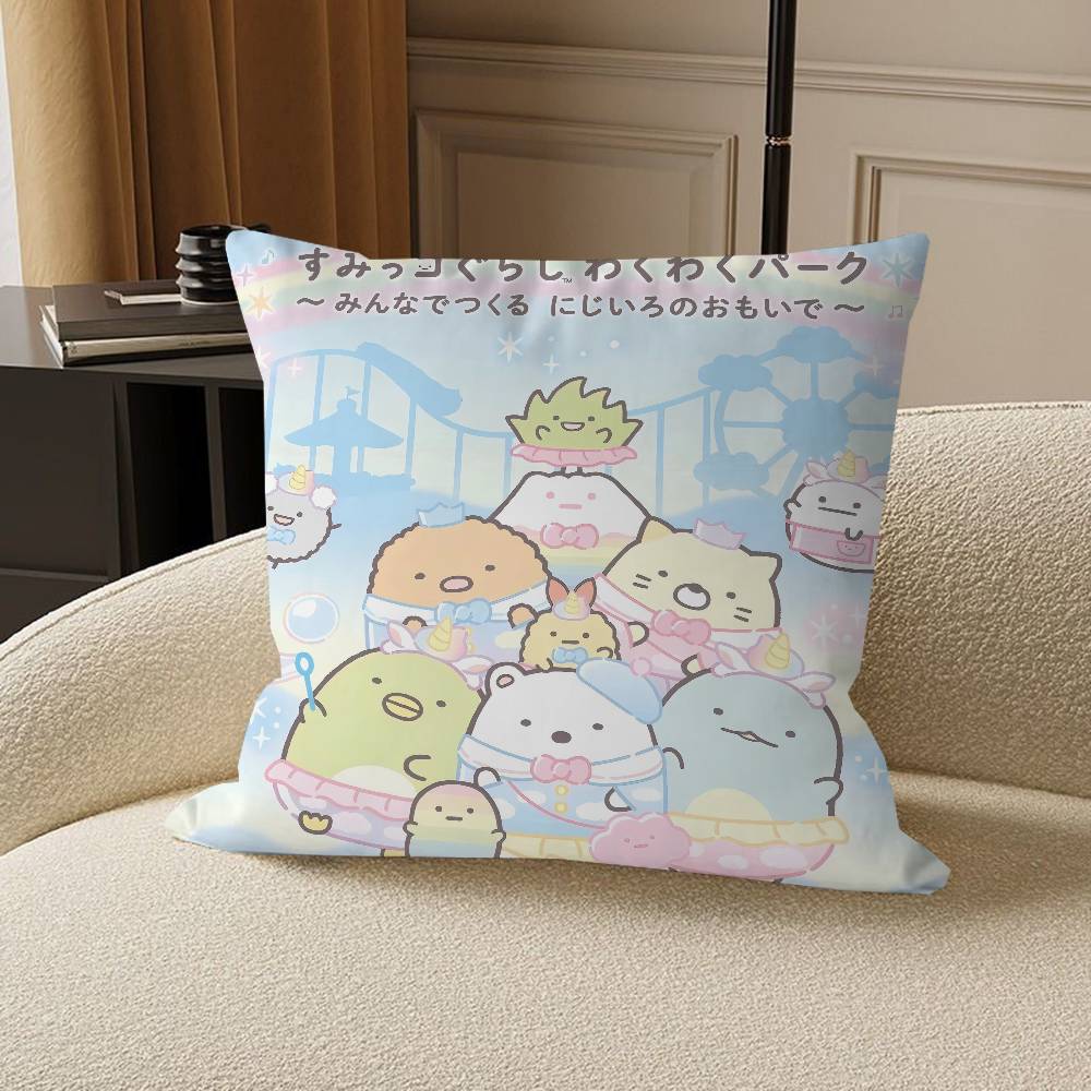 Sumikko Gurashi Cushion Cover Pillowcase Upholstery Sofa Throw Pillow Home Decor Pillowcas