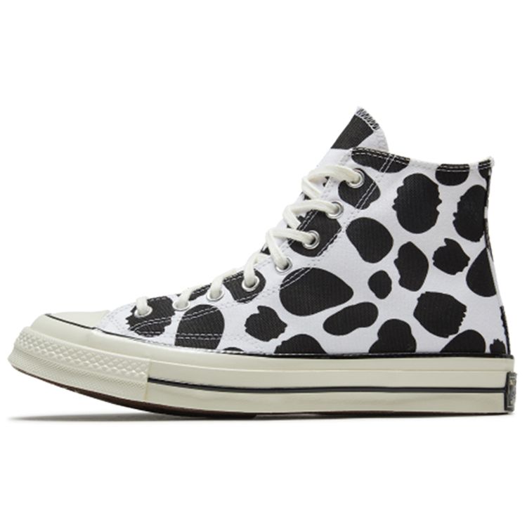 

Мужские кроссовки Converse Chuck 70 High Cow Print White Black Egret 167484C