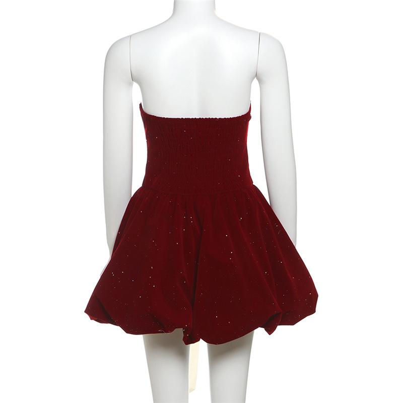 Autumn and Winter Women's Solid Color Slim-fit High-waisted Fashion Line Neck Top Dress