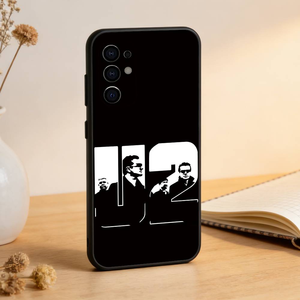 U-U2-ES Band Phone Case For Samsung S25,S24,S21,S22,S23,S30,Ultra,S20,Plus,Fe,Soft Silicone Black Cover