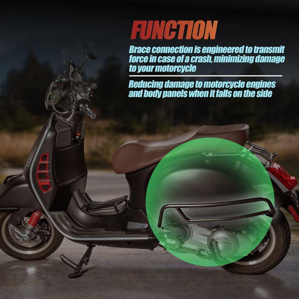 Highway Crash Bars Engine Guard Bumper Frame Falling Protector for Vespa GTS 125 300 GTS125 GTS300 GTV 300 GTV300 2007-2022 Moto