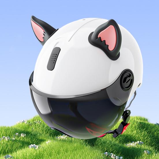 1 Paar Motorradhelm Katzenohr Dekoration Klebstoff Roller Radfahren Fahrrad Motorrad Skateboard Helm Dekorative Ohr Helm Zubehör