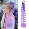 With Hair Tie Colored Hair Extensions 20" Ombre Crazy Hair Day Accessories