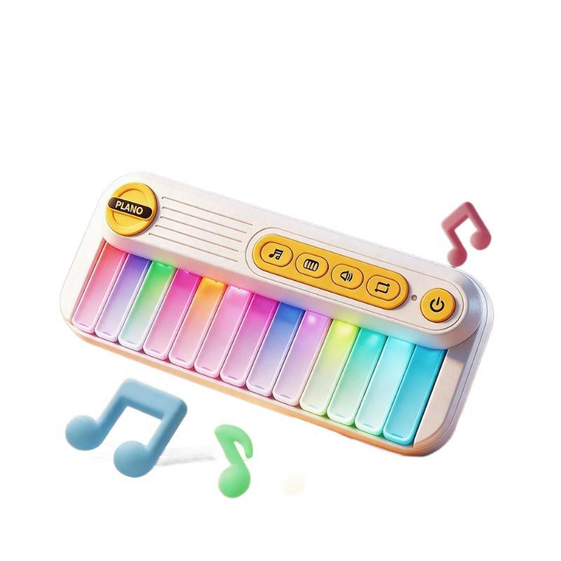 Rainbow Mini Rabbit Electronic Keyboard - Beginner's Musical Toy for Children