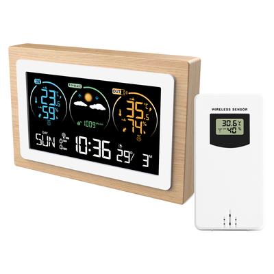 Smart Weather Station Barometer Clock Indoor Outdoor Temperature Humidity Meter Weather Forecast Multifunction Hygrothermograph