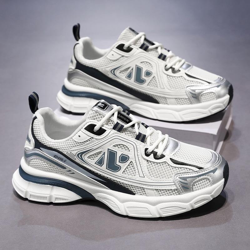 Summer men's shoes new breathable mesh shoes men's sports shoes trendy versatile platform casual running