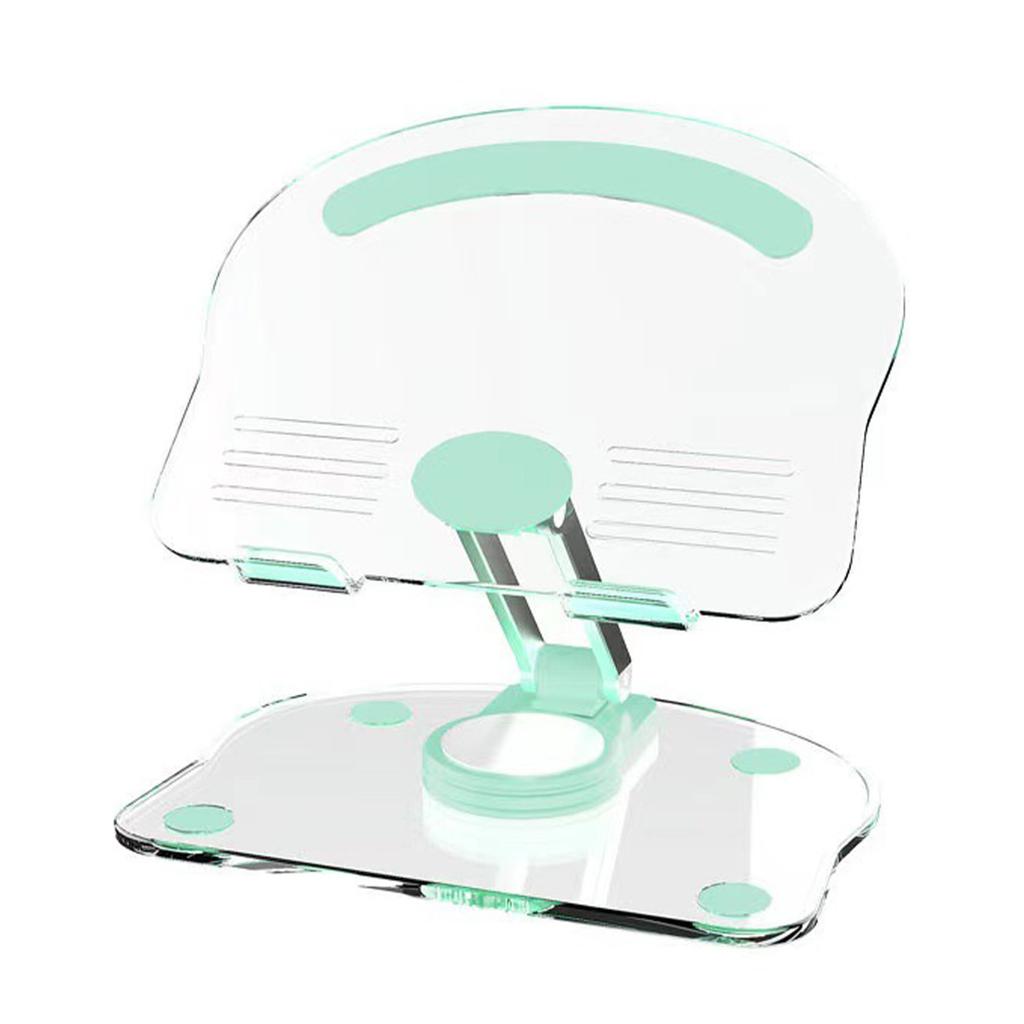 Tablet Stand Holder 360 Degree Rotating Liftable Folding Acrylic Transparent Desktop Tablet Holder