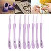 8Pcs Ergonomic Handle Knitting Needle Set Aluminum Alloy Crochet Kit For Arthritic Hands