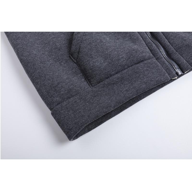 HI-FASHION Plus-size Woolen Solid Color Jacket Autumn Winter Thicken Slim Long-sleeved Outwear Women's All-match Brushed Hooded Coat
