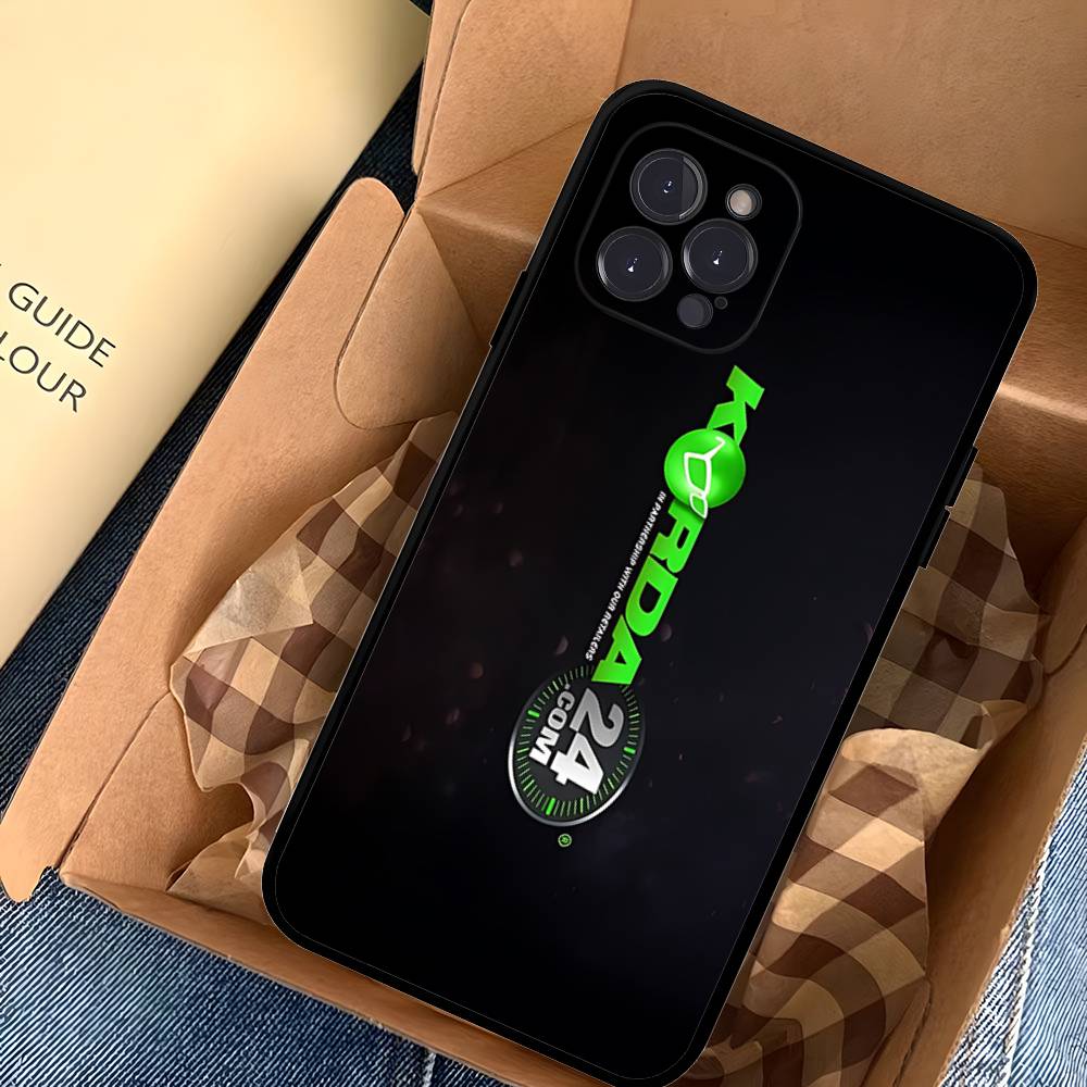 

K-Korda Fishing Logo Phone Case For IPhone 17 Pro Max Air Back Cover 16 15 14 13 12 11 Pro Max Case iPhone 17 Air