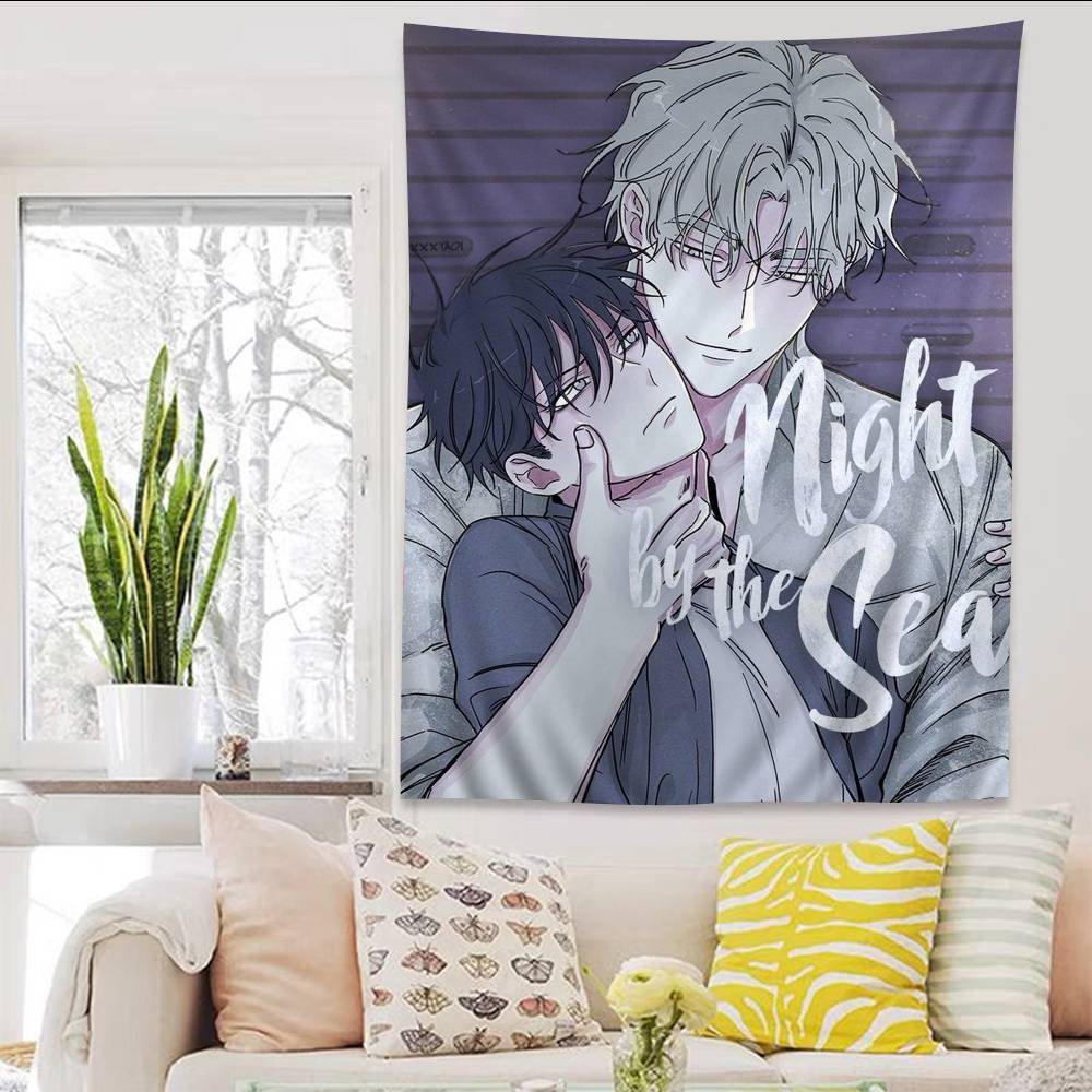 LLow TTide In TTwilight Anime Tapestry Hanging Tarot Hippie Wall Rugs Dorm Wall Hanging Sheets