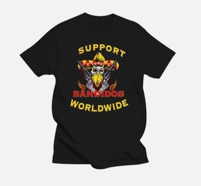 New Mc Bandidos Logo Mc Support Worldwide Men_s T Shirt Unisex T-Shirt