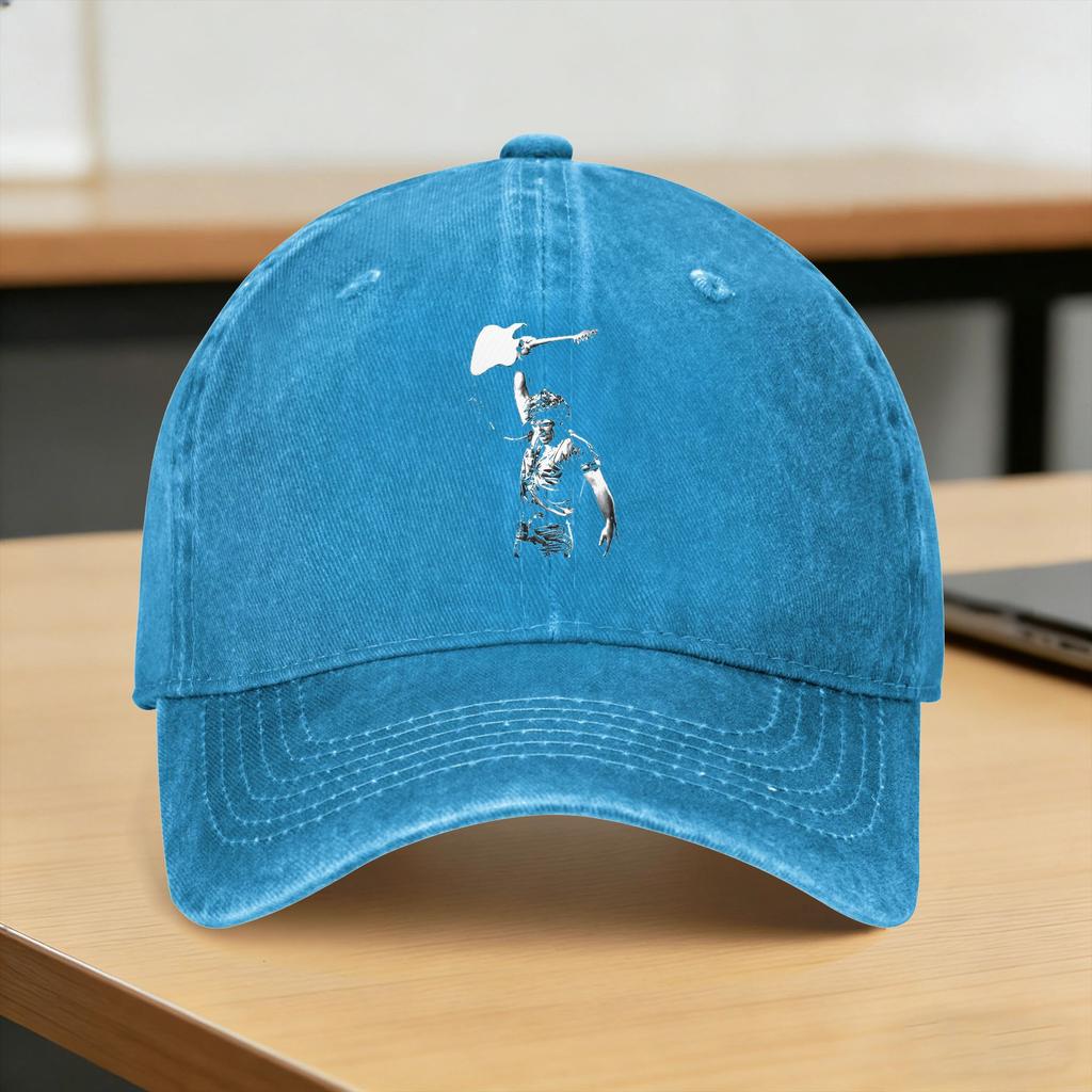 Bruce Springsteens Music Washed Baseball Cap Fashion Sun Hip Hop Hats Summer Women Unisex Running Hippie Baseball Caps