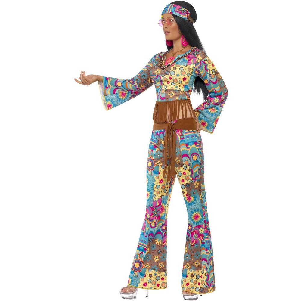 Smiffys Dámský/Dámský kostým Flower Power Hippy