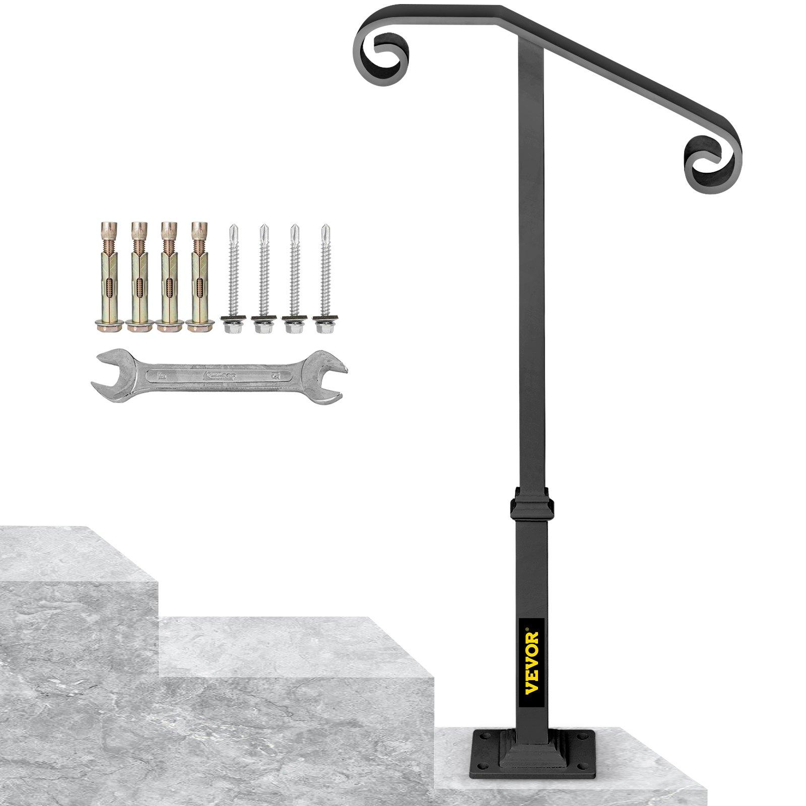VEVOR Dark Gray Single Post Handrail