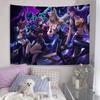 KDA Ahri Akali Kaisa Seraphine Hanging Bohemian Tapestry Cheap Hippie Bohemian Wall Tapestries Mandala Wall Hanging