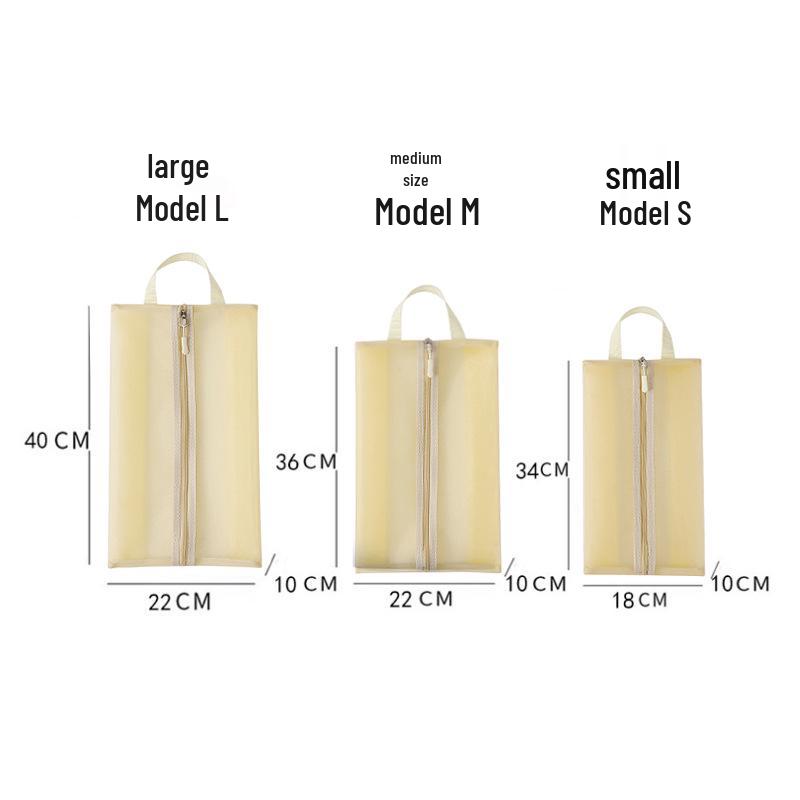 Outdoor Multi-Functional Transparent Mesh Shoe Bag with Print Logo