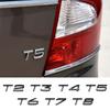 3D ABS Auto Kofferraum Buchstaben Chrom Plakette Aufkleber Dekoration Auto Styling Für Rdesign T2 T3 T4 T5 T6 T7 T8 S90 XC90 S60 XC40
