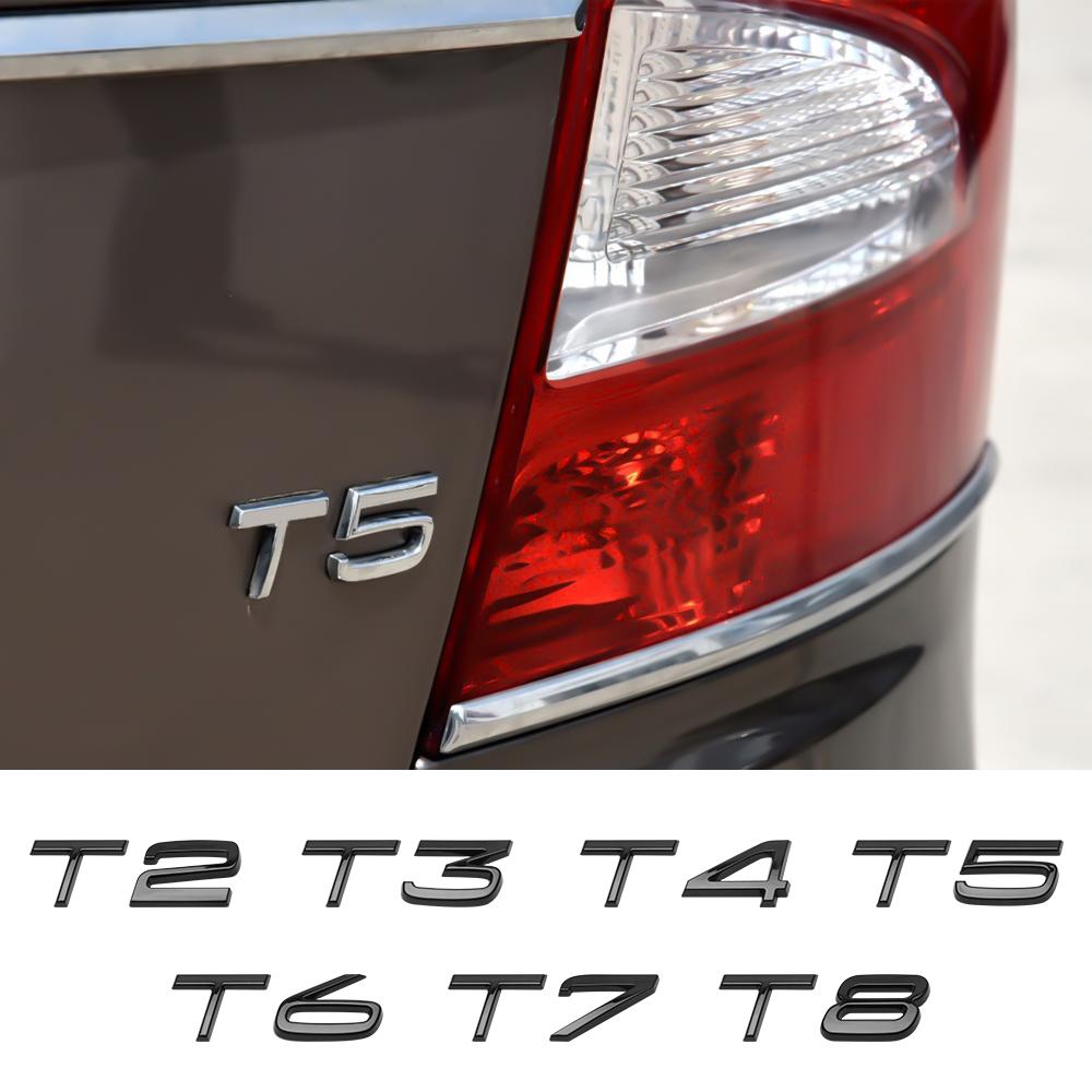 3D ABS Naklejka z Chromowanym Godłem z Literami na Bagażnik Samochodu Dekoracja Stylizacja Auto Dla Volvo Rdesign T2 T3 T4 T5 T6 T7 T8 S90 XC90 S60 XC40