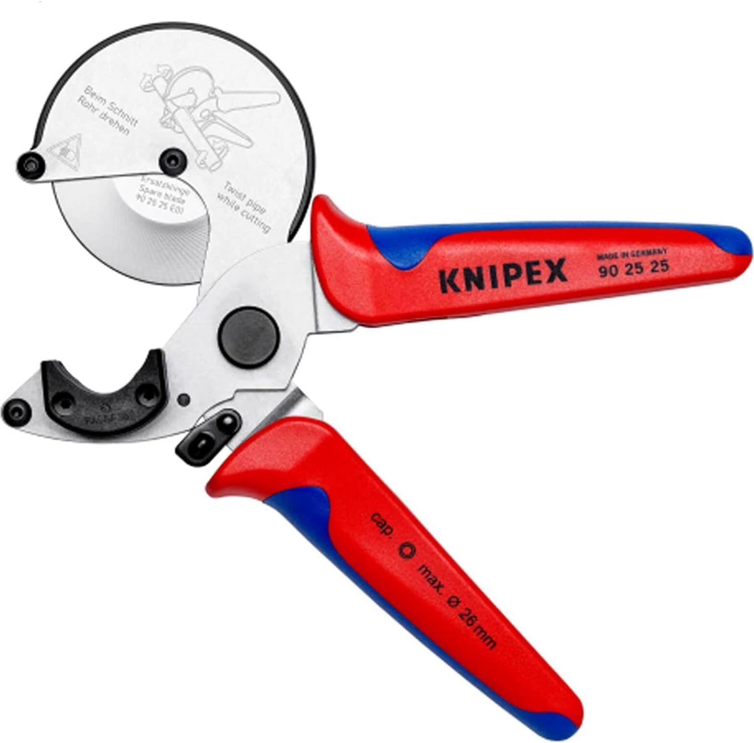 

Труборез для композитных труб KNIPEX труба/пластик 9025-25 красный