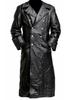 New popular autumn and winter retro leather men's medieval coat