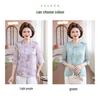 Mom's 2026 Chinese Style Summer T-Shirt - Short Sleeve, Age-Reducing Top for Middle-Aged & Elderly Women