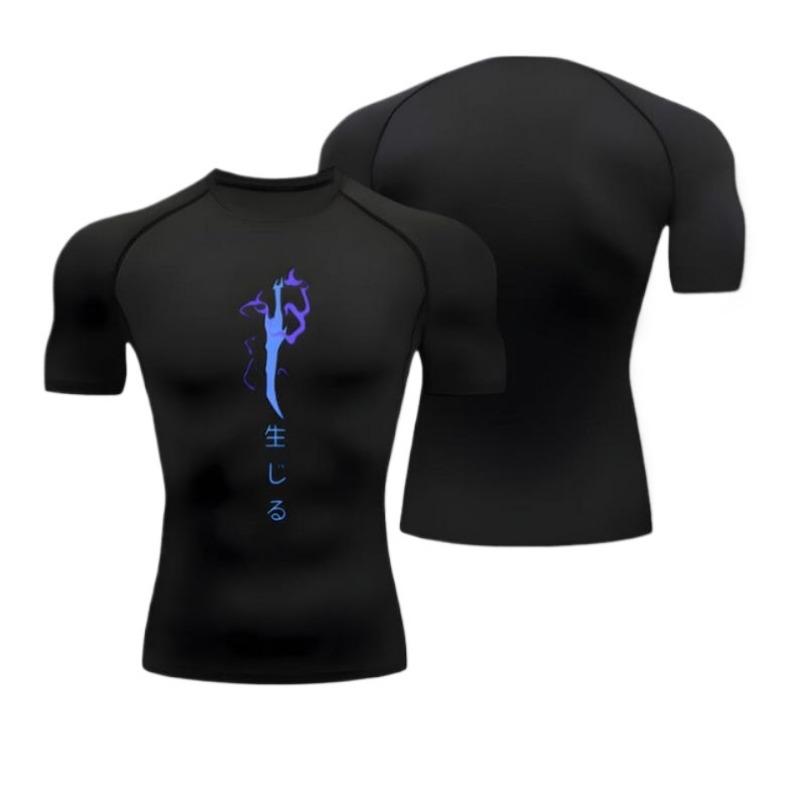 Jin Woo Compression Shirt | Compression, Gym, Sung Jin Woo, Solo Leveling, Anime Gymwear, Muscleshirt, Sportwear, Igris, Levelup, Gym Cloths