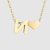 St. Delan DIY 3D Heart Necklace: Personalized Non-Fading Clavicle Chain