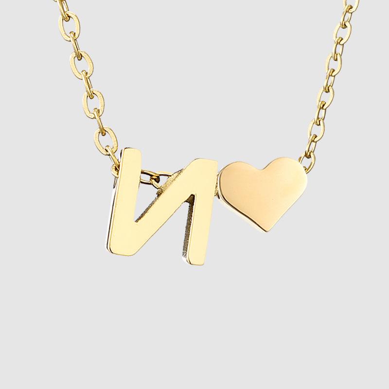 St. Delan DIY 3D Heart Necklace: Personalized Non-Fading Clavicle Chain