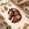 Creative Needlework Supplies Art Sewing Fabric DIY Patchwork Kit Floral Horse Flower Theme Kit