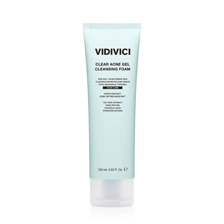[VIDIVICI] Clear Acne Gel Cleansing Foam Deep Pore & Acne Control Face Wash – 120ml
