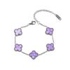 Clover Colored Bracelet, Fashionable and Trendy Jewelry, High-end Accessories