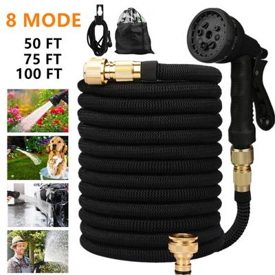 Portable 5075100ft Garden Hose Water Gun for Cleaning Car Wash Machine Watering Sprinkler Durable Water Gun with Water Hose