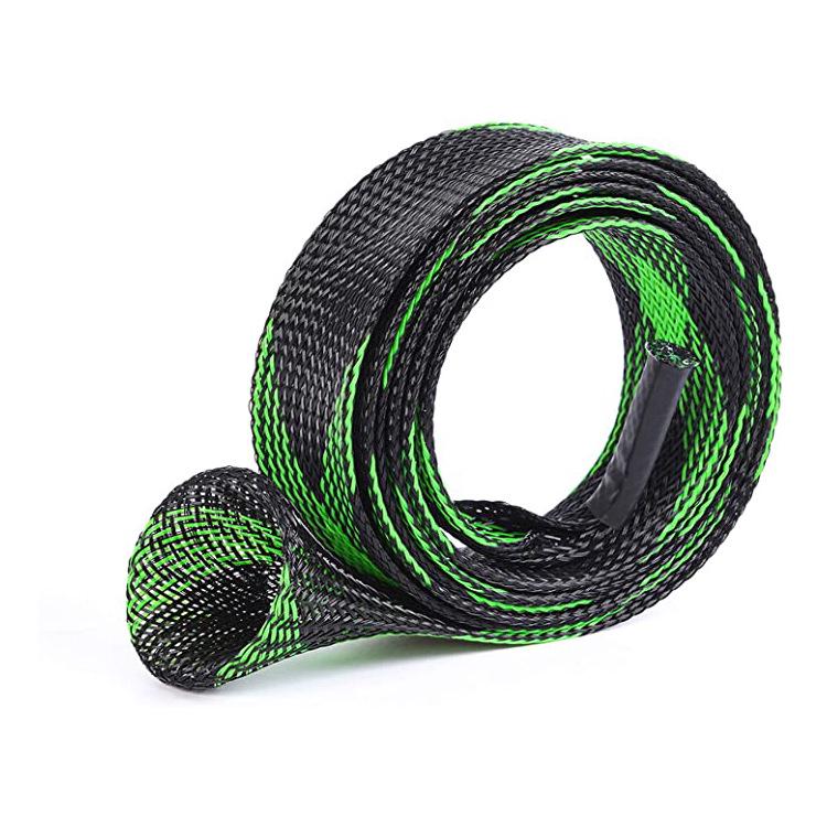 Multicolor Retractable Fishing Rod Bag with Braided Mesh Tube – Telescopic Rod Protective Cover