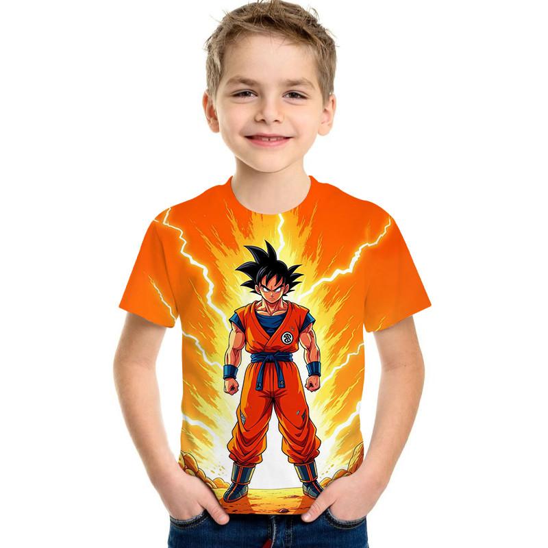 Cartoon Printed Children's T-shirt Short Sleeved Boys' Top