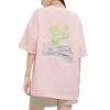 Fila Fusion Dopamine Colorful Round Neck Pullover Soft Comfortable Casual Breathable Short Sleeve T-Shirt Unisex T-Shirt Rainbow-Pink T11U423106FPK