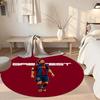 Messi Round Floor Rug Suitable for Playrooms Living Rooms Dining Room Game Room Anti-slip Round Rug Decorate Offices Perfect Gift for Women Men