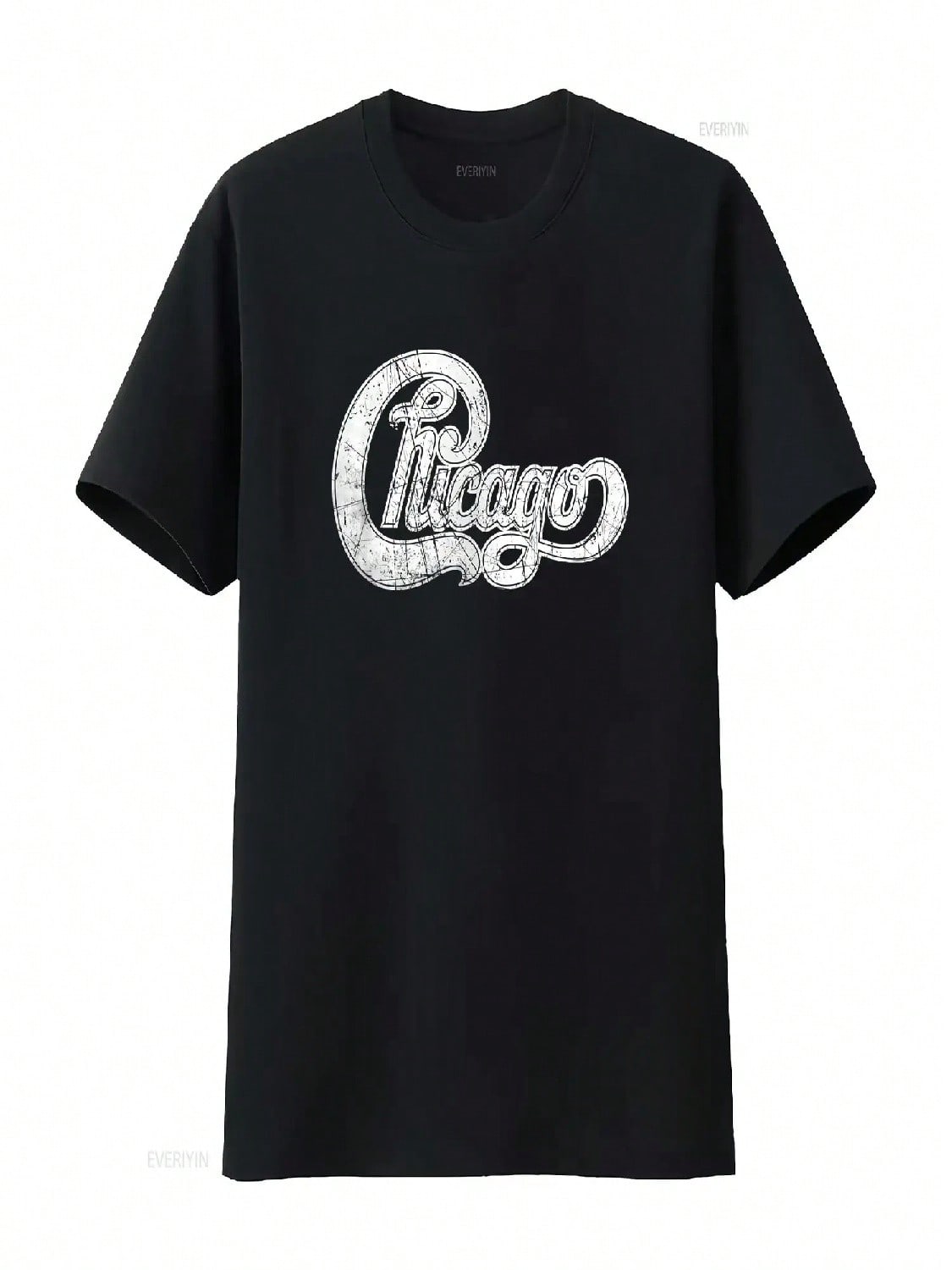 Vintage CHICAGO T ShirT Band Aesthetic Distressed Vintage Washed Casual Stretched Slightly Soft Graphic Versatile Comfortable S разноцветный