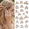 10/20pcs Rhinestone Decorative Hair Barrettes  for Girls Braid Hairstyle Accessories