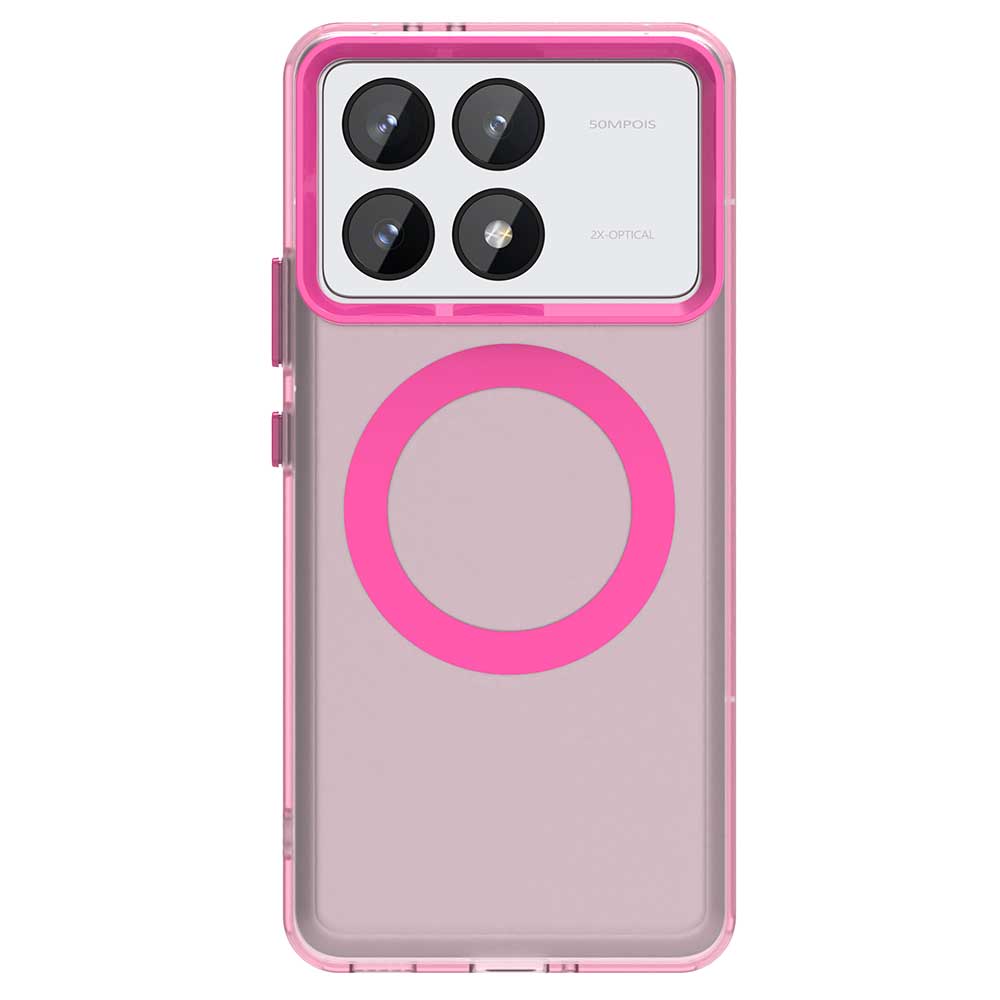 Candy Bumper Case For Poco M6 F6 X6 Pro 5G Xiaomi Poko Little C65 C75 4G Magnetic Wireless Charge for Magsafe Case