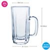 Toyo Sasaki Glass Beer Made in Dishwasher 55317 Clear Mug, 800ml, Japan, Safe,