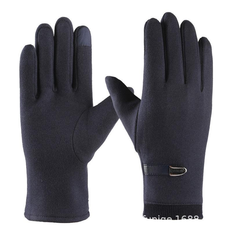 Warm gloves women's fleece cold-proof outdoor riding electric car rabbit down bow autumn and winter gloves