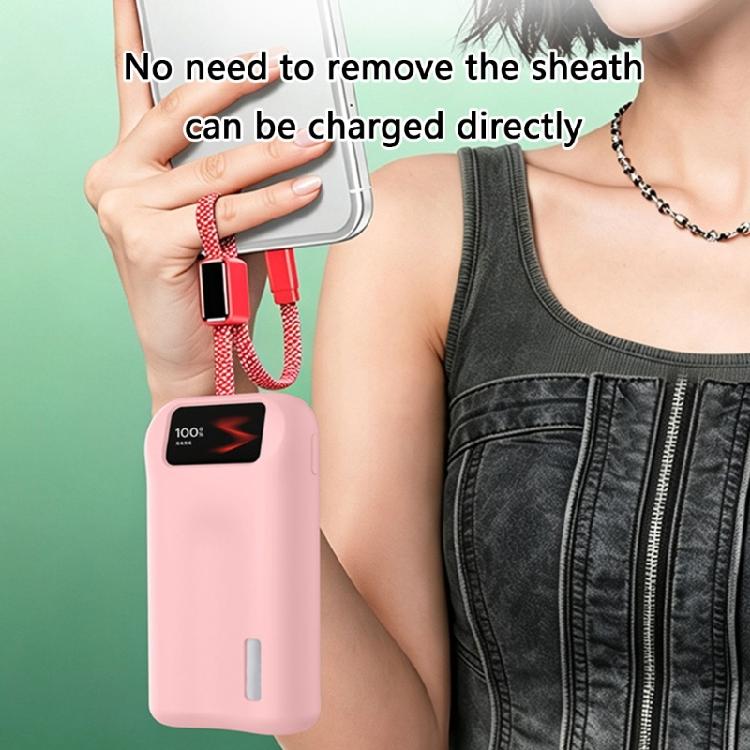 Silicone Portable Battery Sleeve with Screen View Window, Tailored Shape and Cable Opening for P6 PB610 Desk and Bag Carry