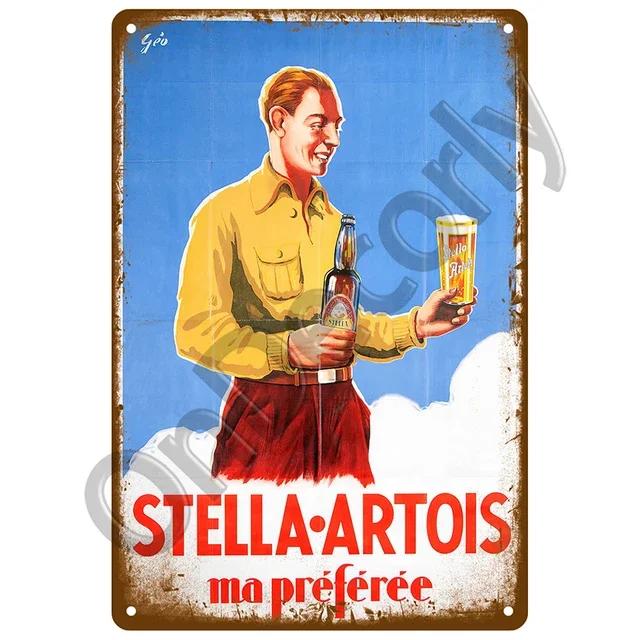 Vintage Metal Plaque Sign  Beer  Cocktail Wall Art for Bar Pub Club Man Cave  Retro Tin Sign Decor  Iron Painting Poster for Hom