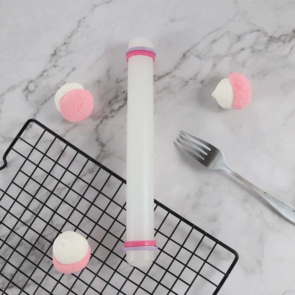 Mit Anti-Rutsch-Band Keks Nudelholz PP-Kunststoff Nudelholz Teigroller Fondant Backwerkzeug