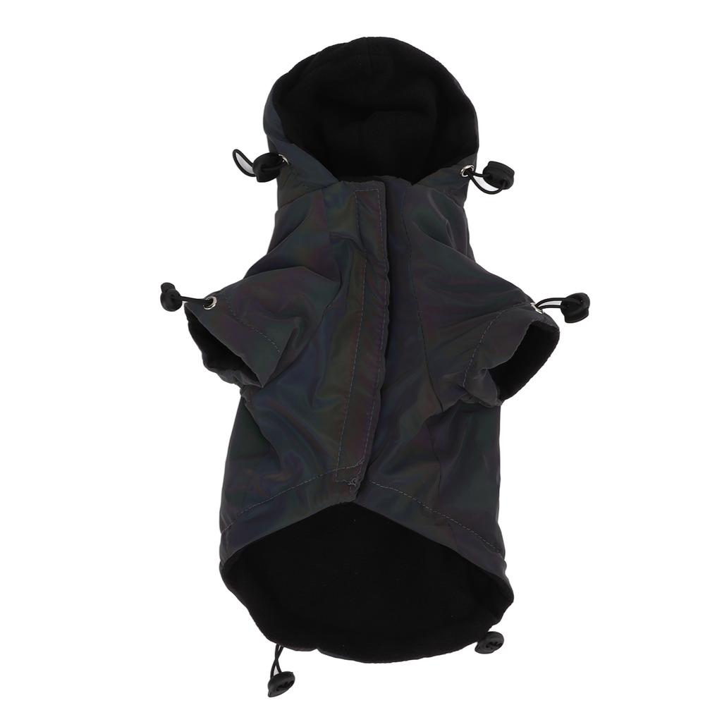 Reflective Dog Coat Adjustable Windproof Dog Cold Weather Coat for Small and Medium Dogs