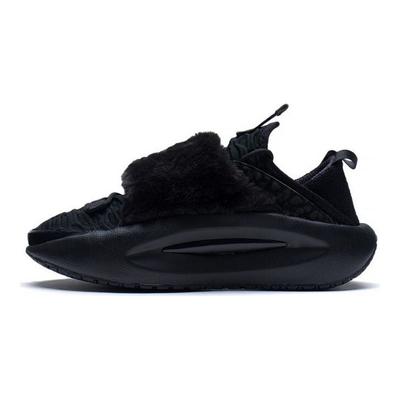 Li Ning Cloud Travel Fabric Leather Trendy Rebound Shock Absorption Wear-Resistant Non-Slip Low-Top Sports Casual Shoes Women Sneakers Black AZGS108-2