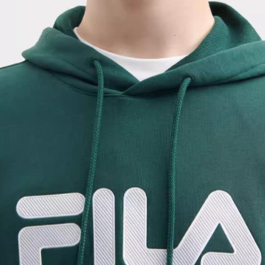 Fila American Retro Casual Hoodie Unisex Hoodies Show-Peak-Green F51U338298F-GN