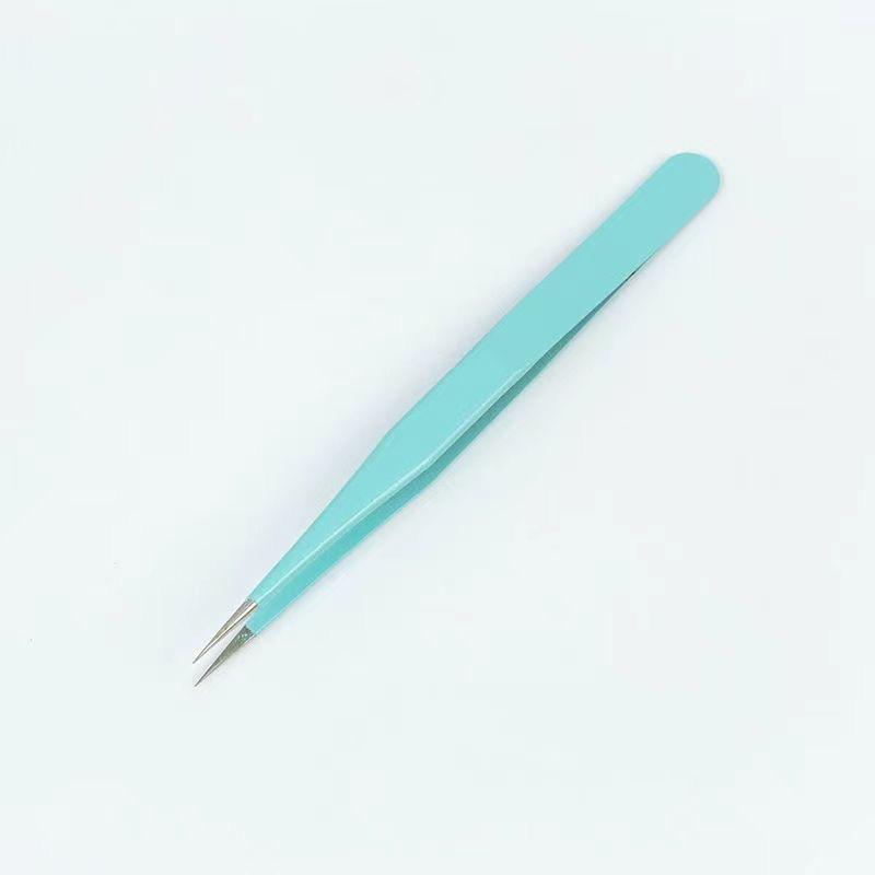 Multicolor Stainless Steel Eyebrow Tweezers Set for Precise Trimming and Makeup