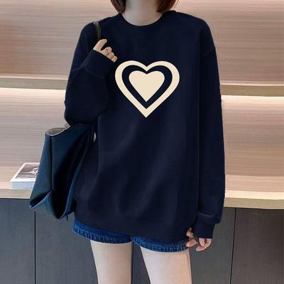 Damen Sweatshirt Verdickt Samt Herbst und Winter 2025 Neu Locker Schlankmachend Basisschicht Langarm Oberteil